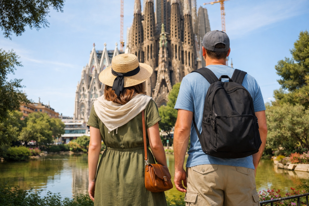 Dress Code for the Sagrada Família - Dresscode voor de Sagrada Família - Código de vestimenta para la Sagrada Familia - Kleiderordnung für die Sagrada Família - Code vestimentaire pour la Sagrada Família - Codice di abbigliamento per la Sagrada Família - サグラダ・ファミリアのドレスコード